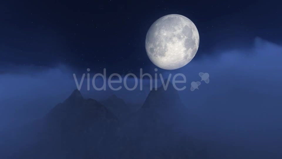 Fly Over Mountains During Moon Videohive 9411226 Motion Graphics Image 2