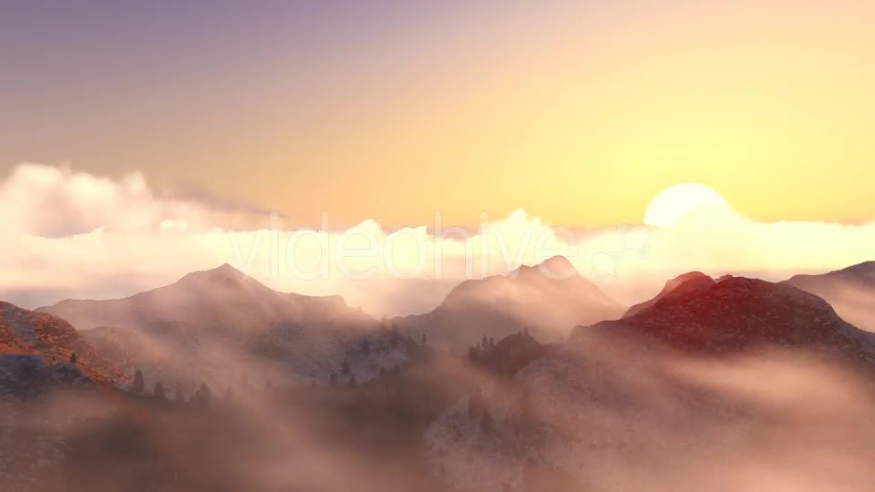 Fly over Mountains During Sunset v2 Videohive 13228467 Motion Graphics Image 13