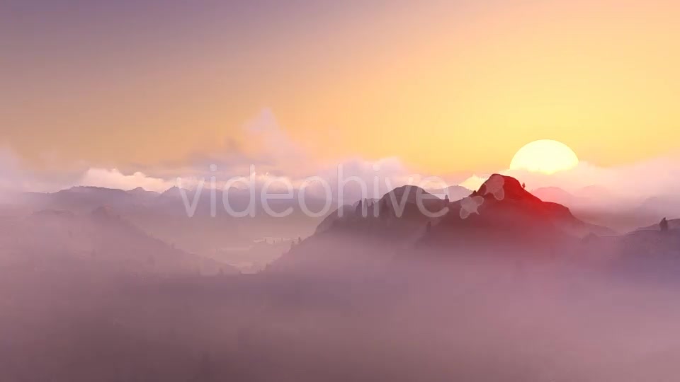 Fly over Mountains During Sunset v2 Videohive 13228467 Motion Graphics Image 3