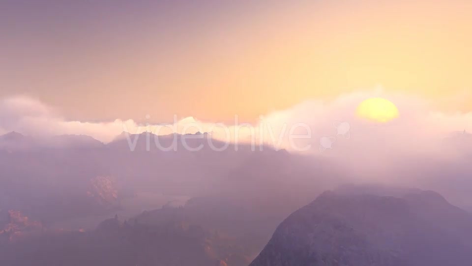 Fly over Mountains During Sunset v2 Videohive 13228467 Motion Graphics Image 6