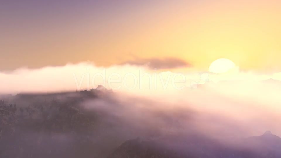 Fly over Mountains During Sunset v2 Videohive 13228467 Motion Graphics Image 8