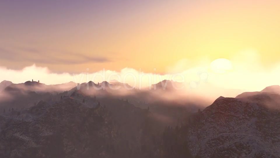 Fly over Mountains During Sunset v2 Videohive 13228467 Motion Graphics Image 9