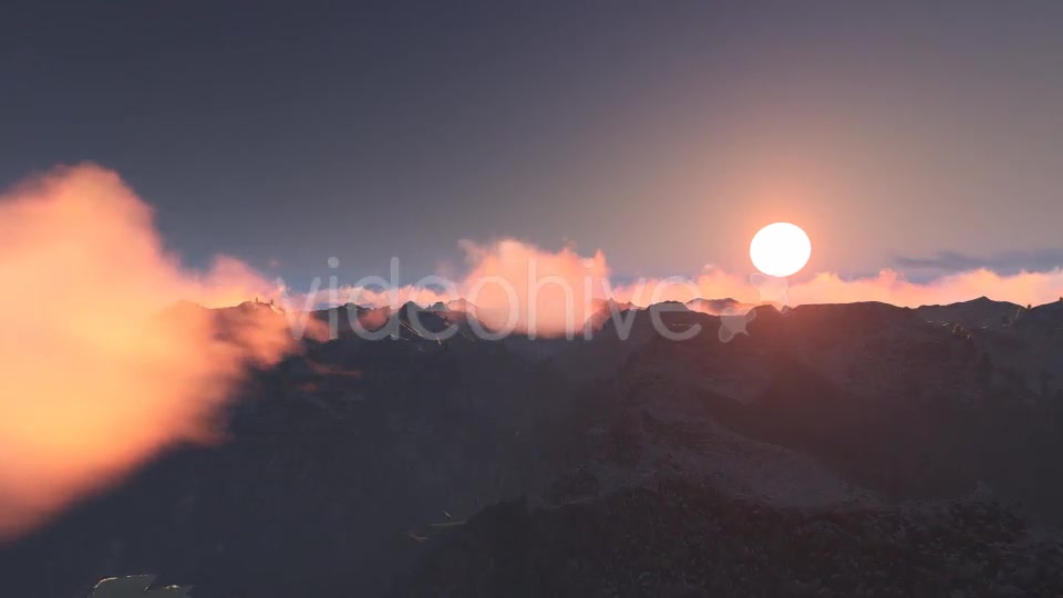 Fly Over Mountains During Sunset V3 Videohive 13337704 Motion Graphics Image 8