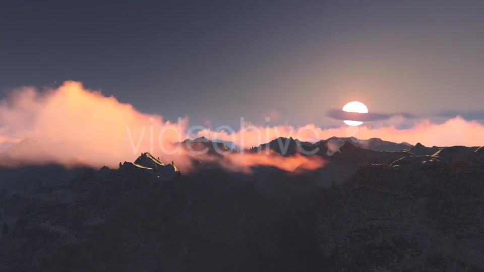 Fly Over Mountains During Sunset V3 Videohive 13337704 Motion Graphics Image 9