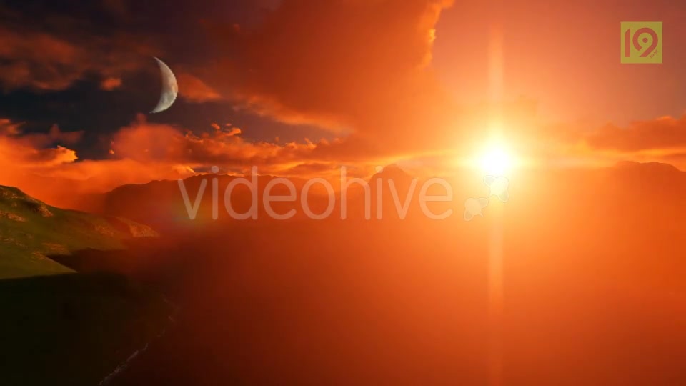 Fly Over Mountains During Sunset Videohive 20248177 Motion Graphics Image 4