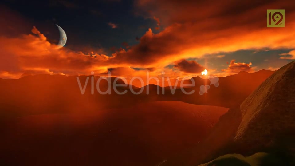 Fly Over Mountains During Sunset Videohive 20248177 Motion Graphics Image 6