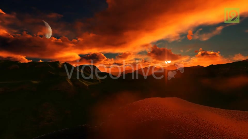 Fly Over Mountains During Sunset Videohive 20248177 Motion Graphics Image 7
