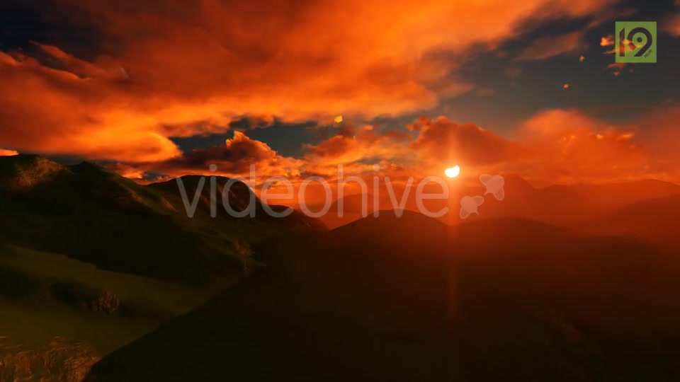 Fly Over Mountains During Sunset Videohive 20248177 Motion Graphics Image 8