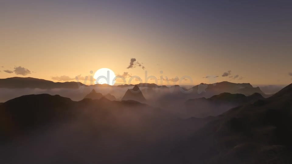 Fly Over Mountains During Sunset Videohive 8771620 Motion Graphics Image 2