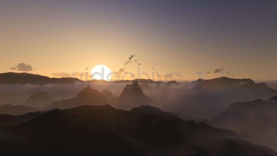 Fly Over Mountains During Sunset Videohive 8771620 Motion Graphics Image 3