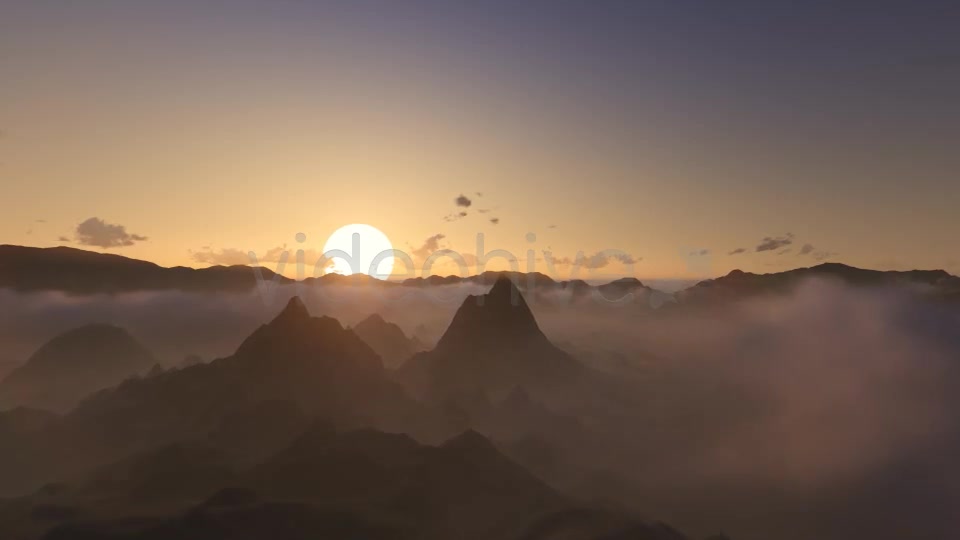 Fly Over Mountains During Sunset Videohive 8771620 Motion Graphics Image 4