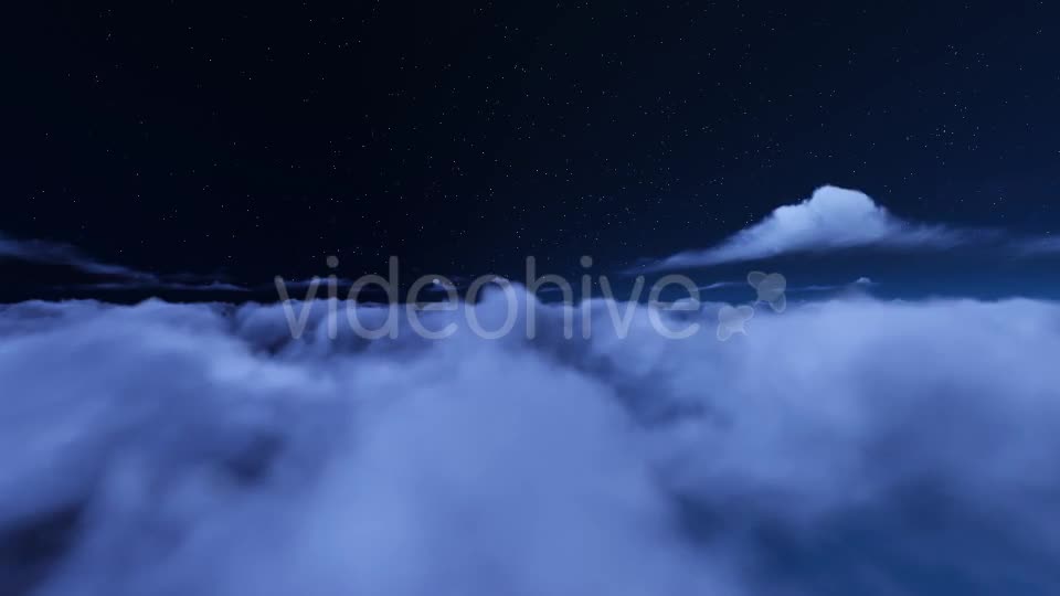 Fly Over Night Clouds Videohive 9593550 Motion Graphics Image 1