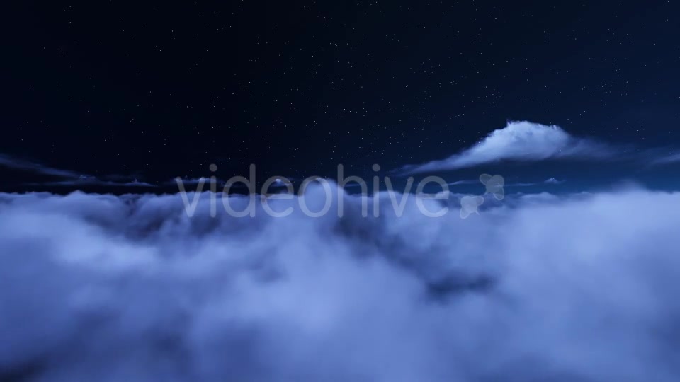 Fly Over Night Clouds Videohive 9593550 Motion Graphics Image 2
