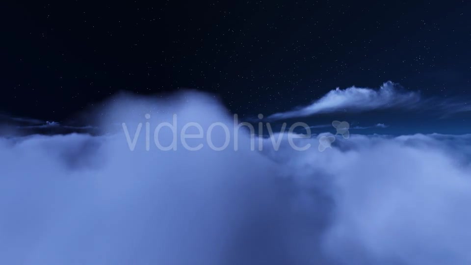 Fly Over Night Clouds Videohive 9593550 Motion Graphics Image 4