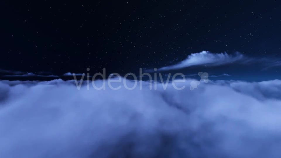 Fly Over Night Clouds Videohive 9593550 Motion Graphics Image 5
