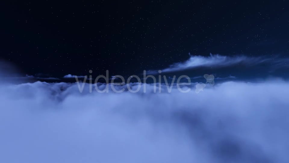 Fly Over Night Clouds Videohive 9593550 Motion Graphics Image 6
