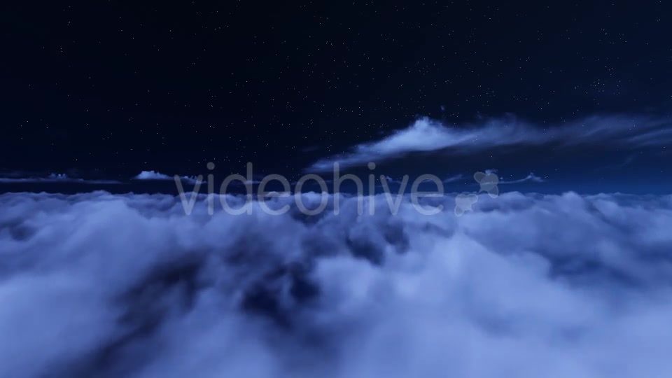 Fly Over Night Clouds Videohive 9593550 Motion Graphics Image 9