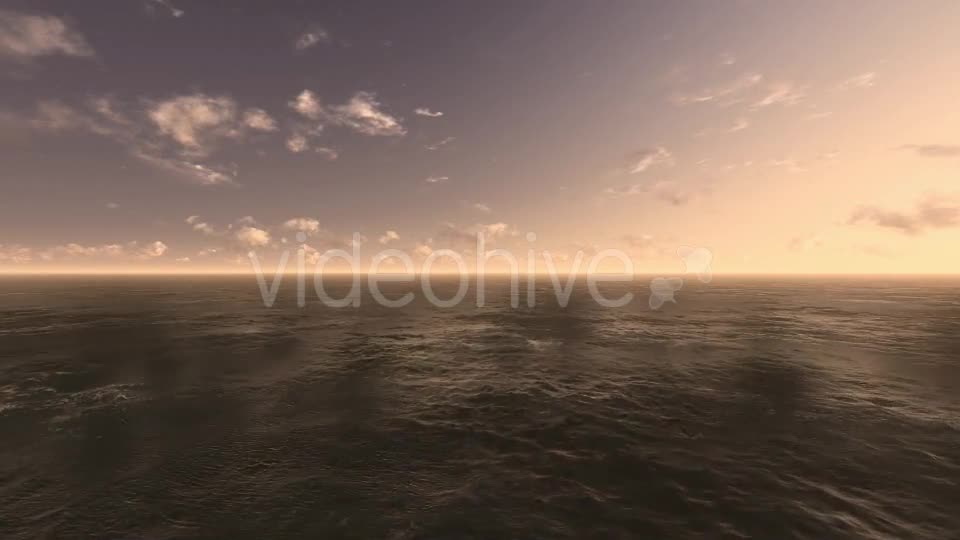 Fly Over Ocean During Sunset Videohive 9387594 Motion Graphics Image 1