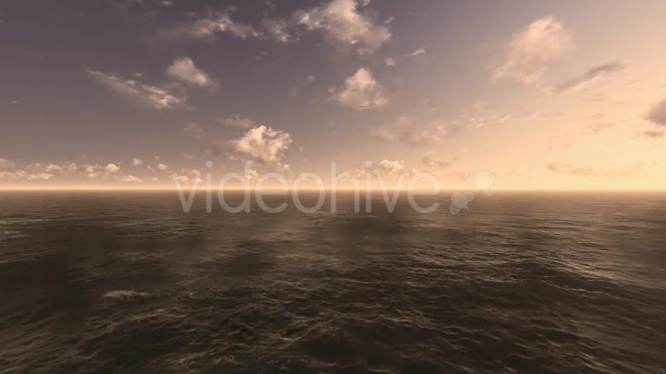 Fly Over Ocean During Sunset Videohive 9387594 Motion Graphics Image 10