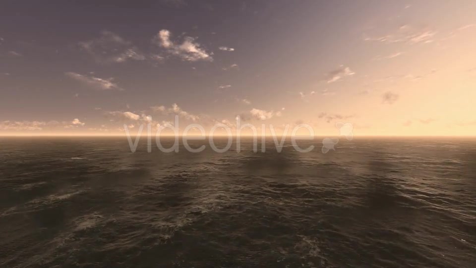 Fly Over Ocean During Sunset Videohive 9387594 Motion Graphics Image 3