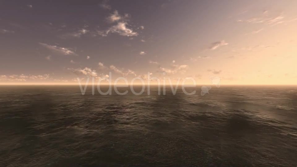Fly Over Ocean During Sunset Videohive 9387594 Motion Graphics Image 4
