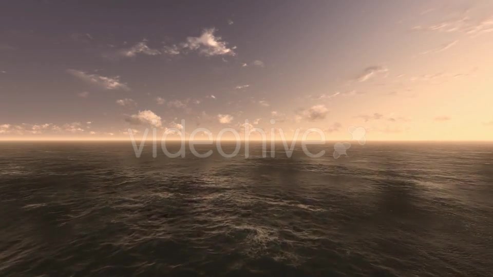 Fly Over Ocean During Sunset Videohive 9387594 Motion Graphics Image 5