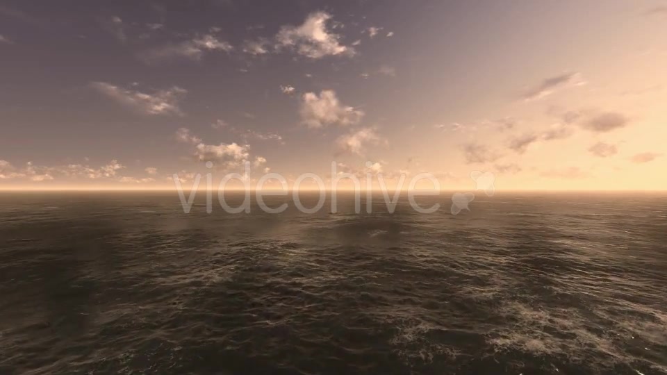 Fly Over Ocean During Sunset Videohive 9387594 Motion Graphics Image 8