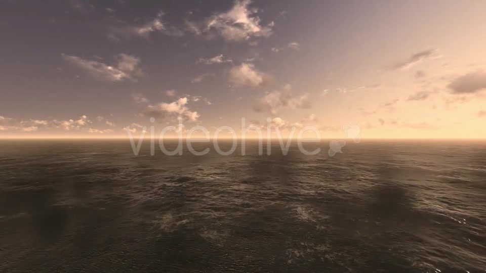 Fly Over Ocean During Sunset Videohive 9387594 Motion Graphics Image 9