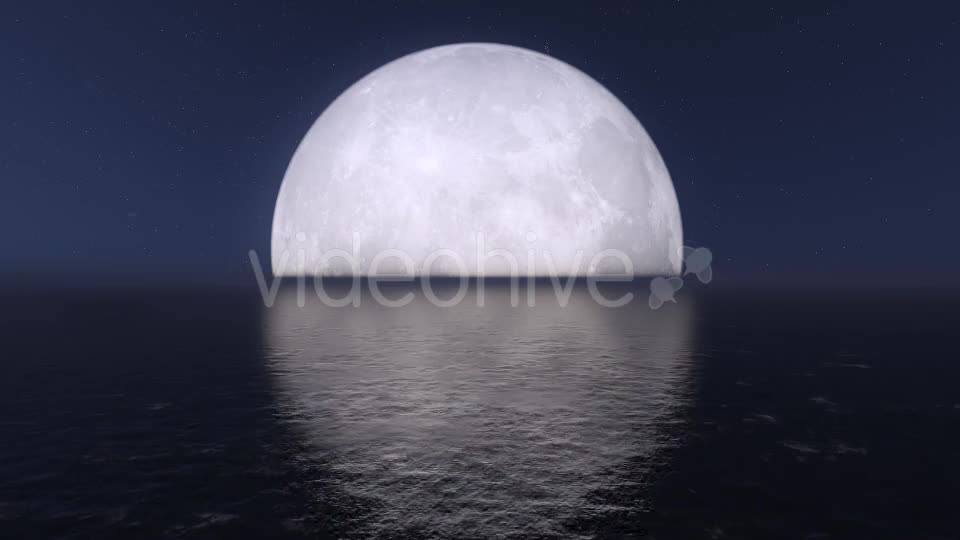Fly Over Sea During Moon Videohive 9412894 Motion Graphics Image 1