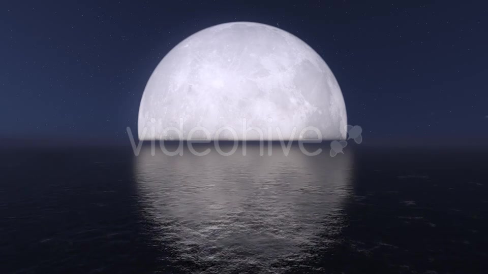 Fly Over Sea During Moon Videohive 9412894 Motion Graphics Image 3