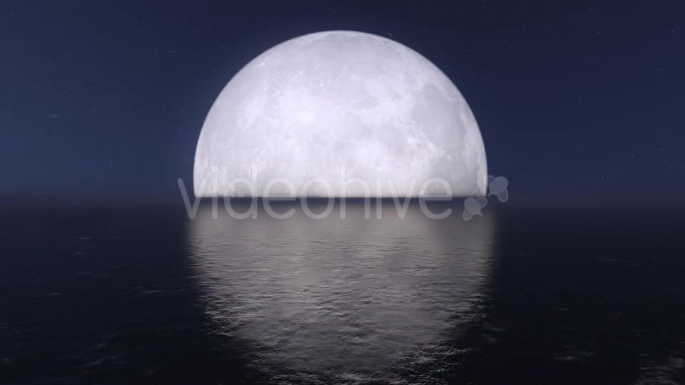 Fly Over Sea During Moon Videohive 9412894 Motion Graphics Image 4