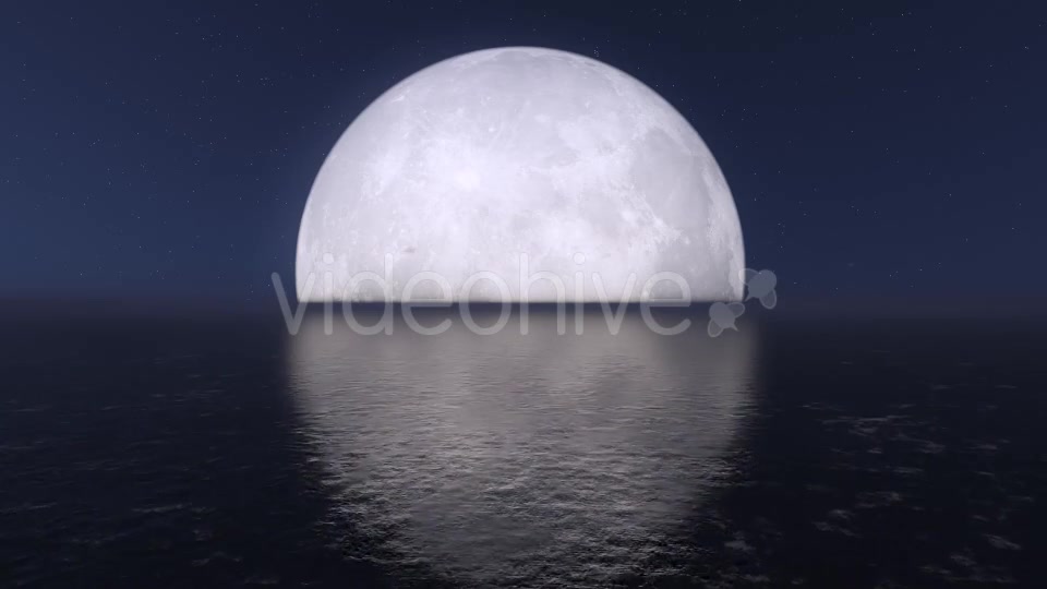 Fly Over Sea During Moon Videohive 9412894 Motion Graphics Image 7