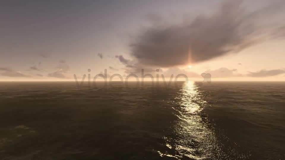 Fly Over Sea During Sunset Videohive 7736593 Motion Graphics Image 1