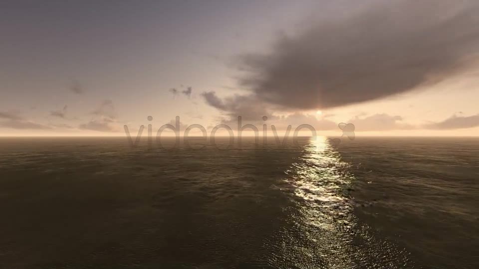 Fly Over Sea During Sunset Videohive 7736593 Motion Graphics Image 2
