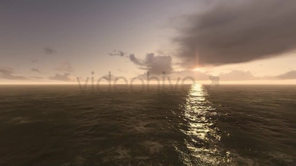 Fly Over Sea During Sunset Videohive 7736593 Motion Graphics Image 3