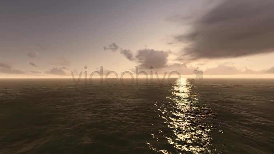 Fly Over Sea During Sunset Videohive 7736593 Motion Graphics Image 4