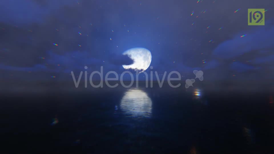 Fly Over Sea Moon Videohive 19857497 Motion Graphics Image 2