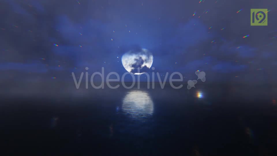 Fly Over Sea Moon Videohive 19857497 Motion Graphics Image 3