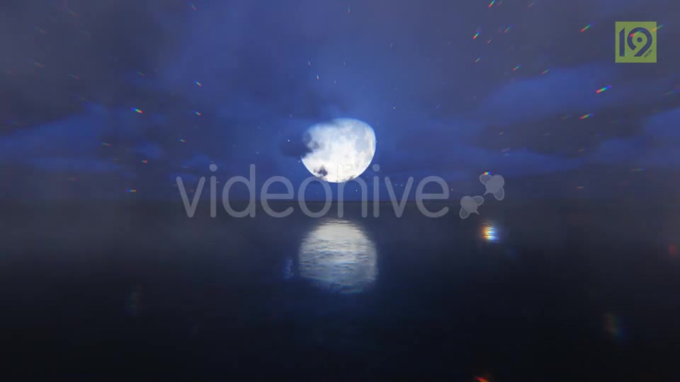 Fly Over Sea Moon Videohive 19857497 Motion Graphics Image 4