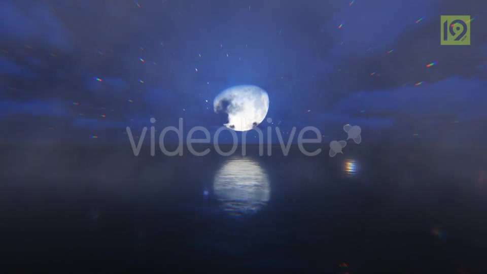Fly Over Sea Moon Videohive 19857497 Motion Graphics Image 5