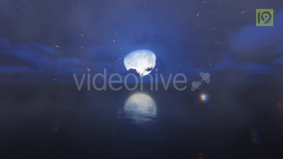 Fly Over Sea Moon Videohive 19857497 Motion Graphics Image 7