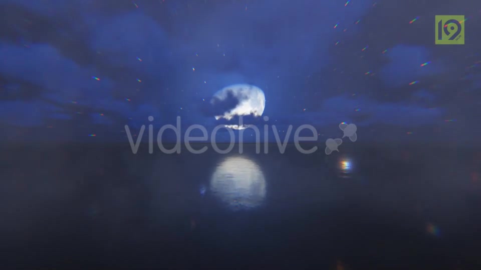 Fly Over Sea Moon Videohive 19857497 Motion Graphics Image 8