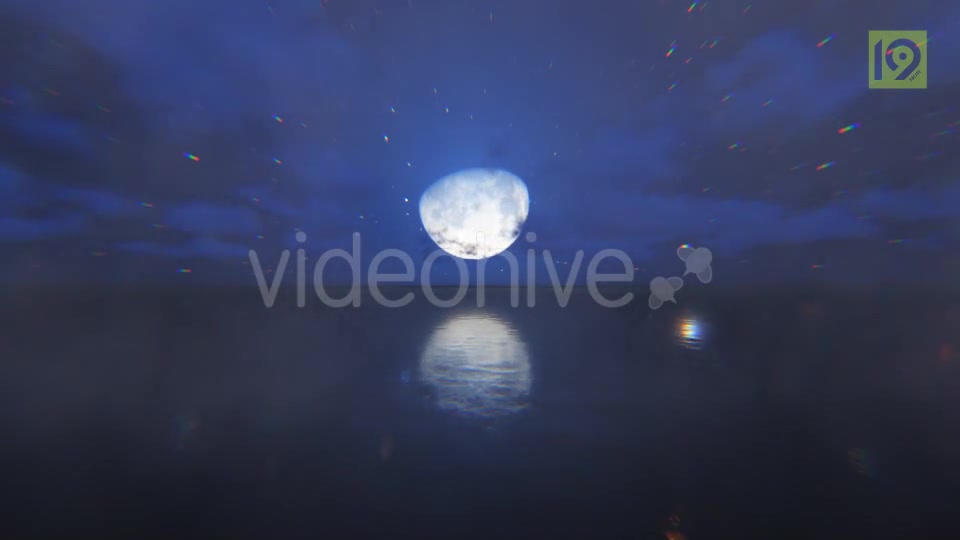 Fly Over Sea Moon Videohive 19857497 Motion Graphics Image 9