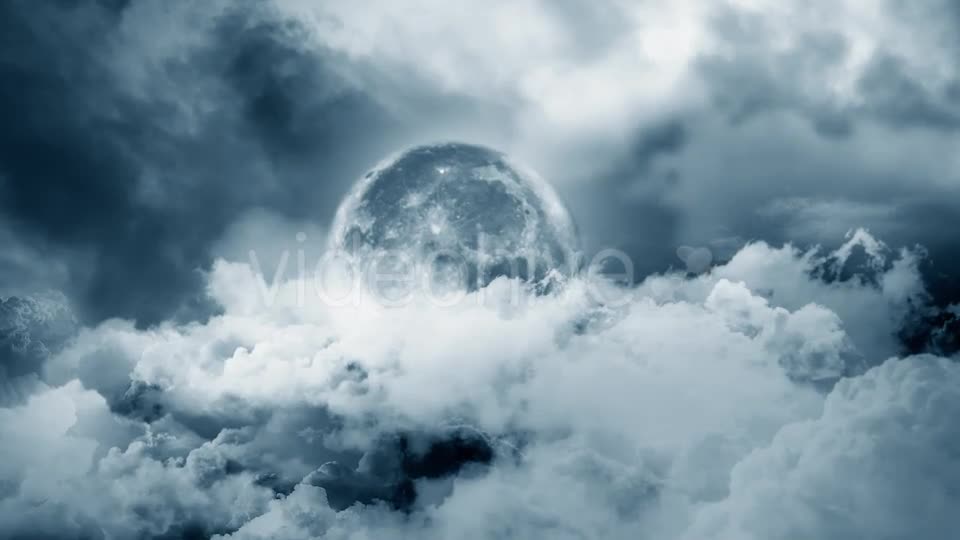 Fly through the Clouds to Moon Videohive 19894877 Motion Graphics Image 1