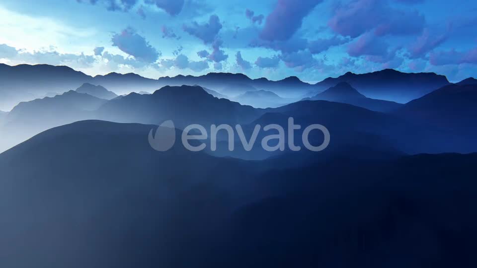 Flying Above Mountains Videohive 23571532 Motion Graphics Image 1