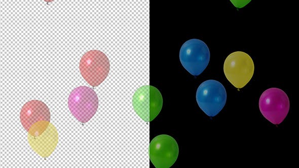 Flying Balloons - 19336046 Download Videohive