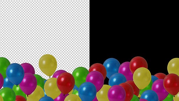 Flying Balloons Transition - Videohive 19310460 Download