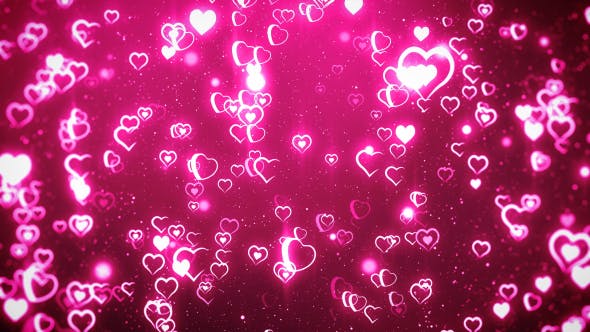Flying Hearts Background - Videohive Download 16827242