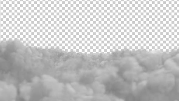 Flying Over The Clouds Alpha Channel - Download 18431030 Videohive