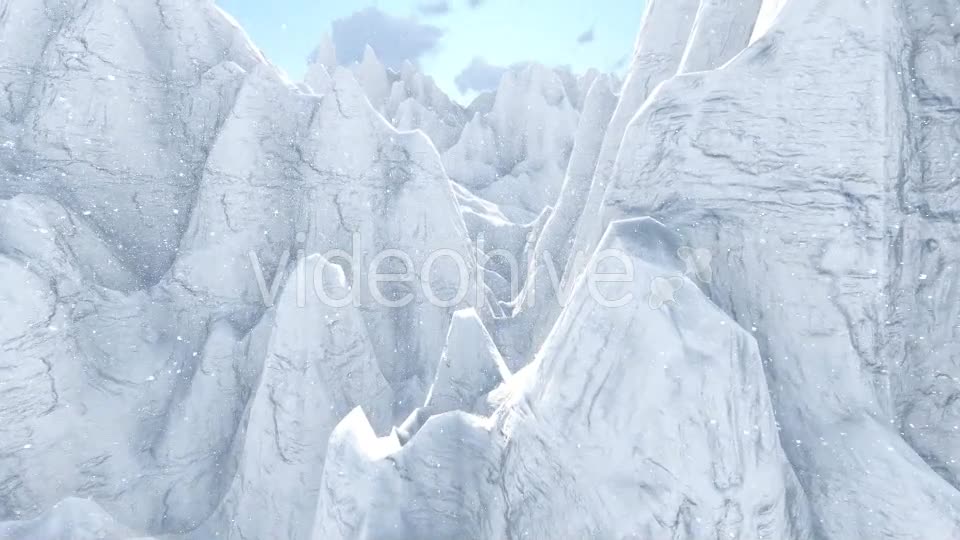Flying Over the Ice Mountains Videohive 19187075 Motion Graphics Image 1
